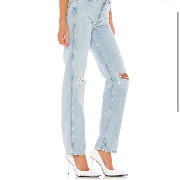 NEW WITH TAGS!  Re/Done 90’s High Rise Loose Bleach Destroyed. Size 29 - Picture 2 of 12